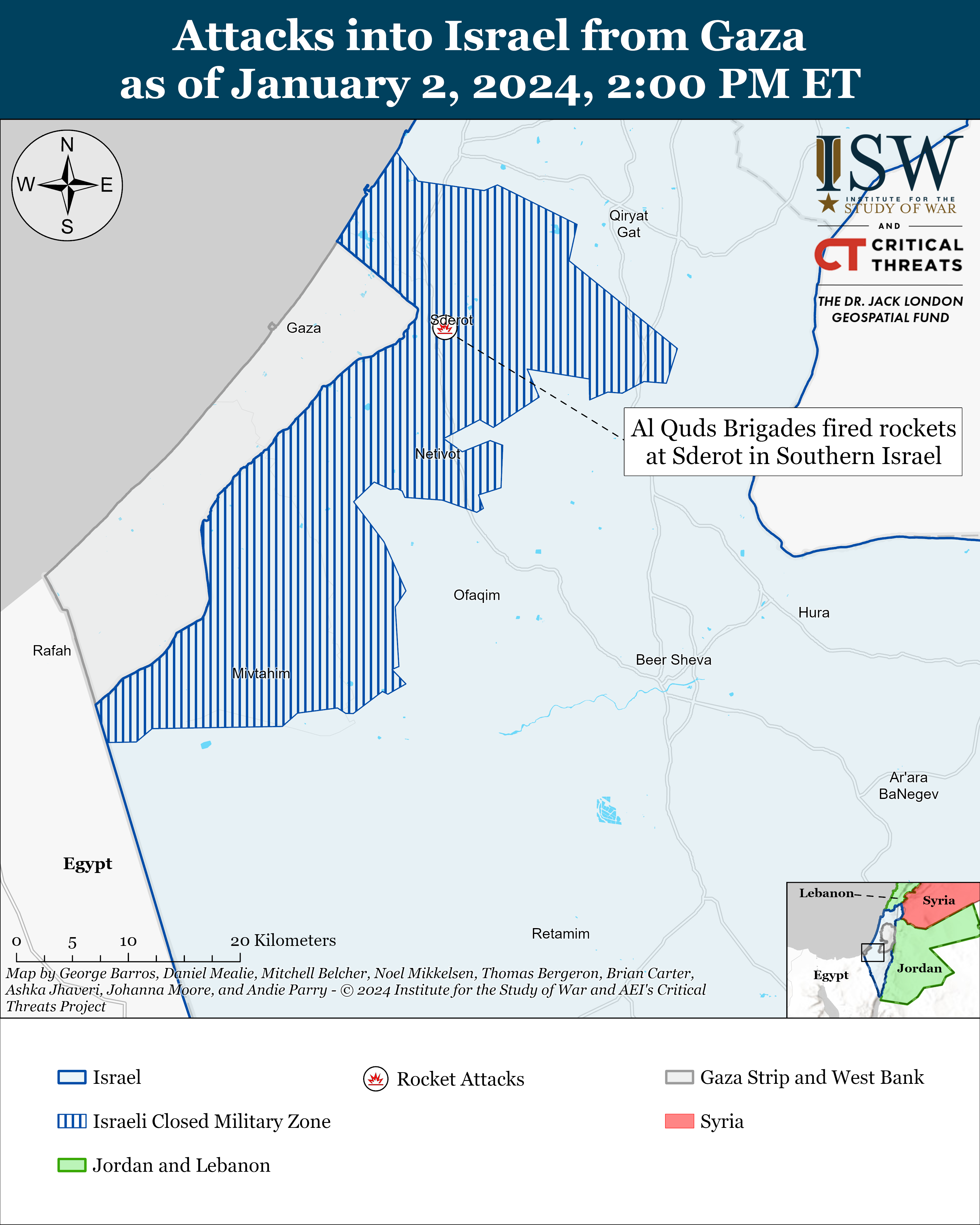 Southern Israel Battle Map January 2%2C2024 